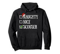 Naughty Nice Scouser Funny Liverpool, Royaume-Uni, Noël Britannique Sweat à Capuche