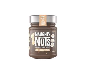 NAUGHTY NUTS Croquant de cacao au beurre de cacahuète bio | Beurre de cacahuète végétalien | 100% Naturel | Sans huile de palme ni sucre | Idéal comme garniture pour le muesli - 250 g
