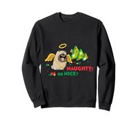 Naughty Or Nice Pets Ange Carlin Noël Sweatshirt