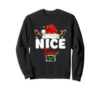 Naughty Or Nice Team Pyjama de Noël Assorti pour Homme, Femme, Enfant Sweatshirt