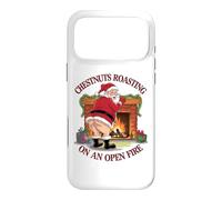 Naughty Santa Rôtissant Noix Nourriture Pun Fête de Noël Coque pour iPhone 17 Pro Max