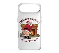 Naughty Santa Rôtissant Noix Nourriture Pun Fête de Noël Coque pour iPhone Air