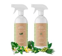 naukua Paquet 2x1 - Savon à l'huile de Neem et au Potassium - 100% Naturel Ecologique - Active Les défenses Naturelles des Plantes d'intérieur et d'extérieur - Spray Prêt à l'emploi, 1L chacun