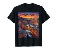 Naumachia - Rome Antique simulée Bataille navale Histoire Romaine T-Shirt Graphique avec Valeur