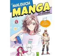 Naumann & Göbel Livre de coloriage manga extra-épais avec autocollants