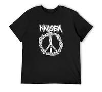 Nausea Jesus on A Cross T-Shirt Mens Black Tees Unisex Shirt 3XL