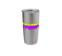 Nausée drôle demi-couleurs vert/violet Gobelet isotherme en acier inoxydable double paroi