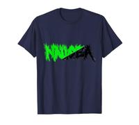 Nausée drôle Deux Couleurs Noir/Vert T-Shirt