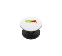 Nausée drôle Deux Couleurs Vert/Rouge PopSockets PopGrip Adhésif