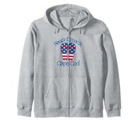 Nauset Beach Coastal Nautical Seashore Patriotic Tongs Sweat à Capuche