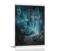 Nausicaa of The Valley of The Wind Anime Poster décoratif sur toile pour salon, chambre à coucher, art mural, impression photo, décoration moderne, pour salle familiale, 60 x 90 cm