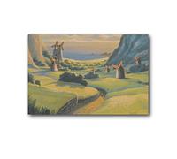 Nausicaä of The Valley of The Wind Anime Studio Ghibli Poster Impression sur toile Décoration murale Cadeau Décoration d'intérieur 20 x 30 cm