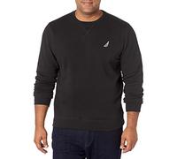 Nautica Basic Crew Neck Fleece Sweatshirt Maillot de survêtement, Noir véritable, XL Homme