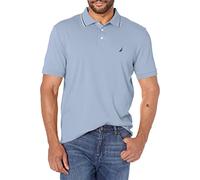 Nautica Classic Fit Short Sleeve Solid Soft Cotton Polo Shirt, Lake City Bleu, M Homme