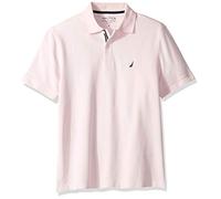 Nautica Polo Classique uni à Manches Courtes, Rose Effet craquelé, L Homme