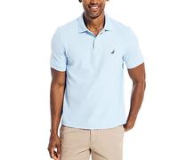 Nautica Classic Short-Sleeve Solid Polo T-Shirt, Opaque, Bleu (Noon Blue), L Homme