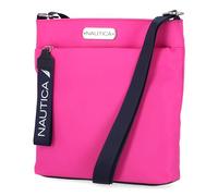 Nautica Diver Nylon Small Women's Crossbody Bag Purse with Adjustable Shoulder Strap, Bandoulière Femme, Rose Vif, Taille Unique