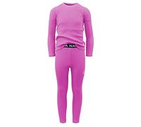 Nautica Ensemble de sous-vêtements thermiques 2 pièces pour fille avec chemise et pantalon, Violet, 10-12