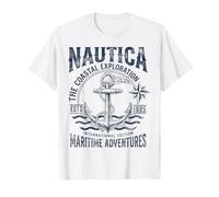 Nautica Exploration côtière Aventures Maritimes Ancre T-Shirt