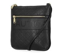 Nautica Lakeside Signature Jaquard North South Crossbody Bag, Bandoulière Femme, Noir (Courtepointe en Treillis), Taille Unique