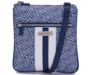 Nautica Lakeside Signature Jaquard North South Sac à bandoulière, indigo, Taille unique