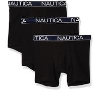 Nautica Lot de 3 Boxers Classiques en Coton Extensible Boxeur ajusté Homme