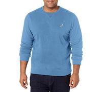 Nautica Men's Basic Crew Neck Fleece Sweatshirt, Blue Stern, Medium