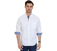 Nautica Men's Classic Fit Shirt White in Size Large