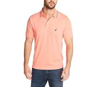 Nautica Men's Classic Fit Short Sleeve Dual Tipped Collar Polo Shirt