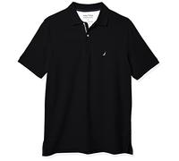 Nautica Men's Classic Fit Short Sleeve Solid Performance Deck Polo Shirt, True Black, 3XLT Tall