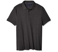 Nautica Men's Classic Fit Short Sleeve Solid Soft Cotton Polo Shirt, Charcoal Heather, Large