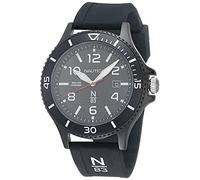 Nautica N83 Men's NAPCBS910 Cocoa Beach Black Silicone Strap Watch