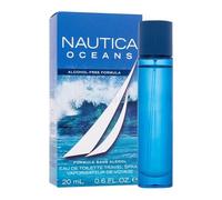 Nautica Oceans Eau de Toilette Spray de Voyage Formule Vegan Parfum Accords Aquatiques et Notes de Bois 19g