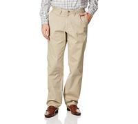 Nautica Pantalon en sergé Coupe Classique pour Homme, Véritable Kaki., 34W x 32L
