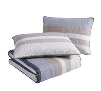 Nautica Parure de lit réversible en Coton pour Toutes Les Saisons, Beige Ridgeport, King Size