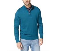 Nautica Pull à Fermeture éclair 1/4 pour Homme, Bleu Coral, Taille XL