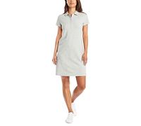 Nautica Robe Polo Classique à Manches Courtes en Coton Extensible décontractée, Gris, L Femme