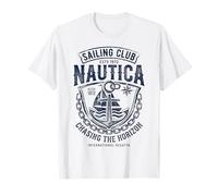 Nautica Sailing Club Chasing The Horizon Ancre Vintage T-Shirt