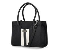 Nautica Sandy Jr. Sacoche avec bandoulière amovible pour femme, Jacquard noir, Taille unique