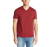 Nautica Short Sleeve Solid Slim Fit V-Neck T-Shirt, Barolo, XXL Homme