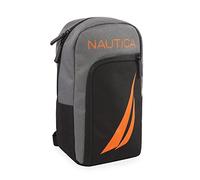 Nautica Sling Shoulder, Sac à bandoulière Mixte, Noir/Gris/Orange