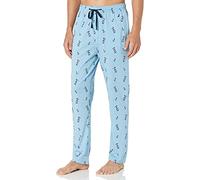 Nautica Soft Woven 100% Cotton Elastic Waistband Sleep Pajama Pant Pantalon de Pyjama, Hublot Bleu, L Homme