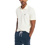 Nautica Solid Anchor Deck Polo Classique pour Homme - Ecru - Small