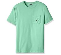 Nautica Solid Crew Neck Short Sleeve Pocket T-Shirt, Couleur Menthe, 1X Homme