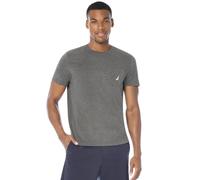 Nautica Solid Crew Neck Short Sleeve Pocket T-Shirt, Gris Foncé, XL Homme