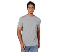 Nautica Solid Crew Neck Short Sleeve Pocket T-Shirt, Gris, L (Longue) Homme