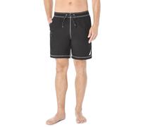 Nautica Solid Quick Dry Classic Logo Swim-Trunk Maillot de Bain, Noir véritable, M Homme