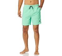Nautica Solid Quick Dry Classic Logo Swim-Trunk Maillot de Bain, Vert Menthe (foncé), M Homme