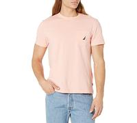 Nautica T- Shirt uni à col Rond et Manches Courtes avec Poche, Sables coralliens, M Homme