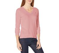Nautica Women's Effortless J-Class Long Sleeve 100% Cotton V-Neck Sweater